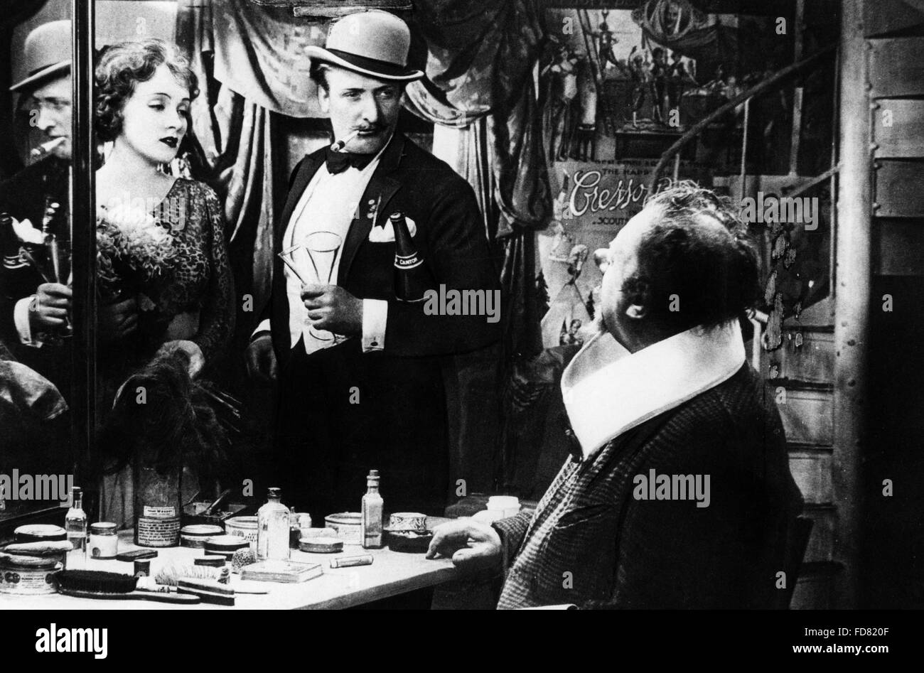 Marlene Dietrich und Hans Albers in dem Film der blaue Engel 1930 Stockfoto