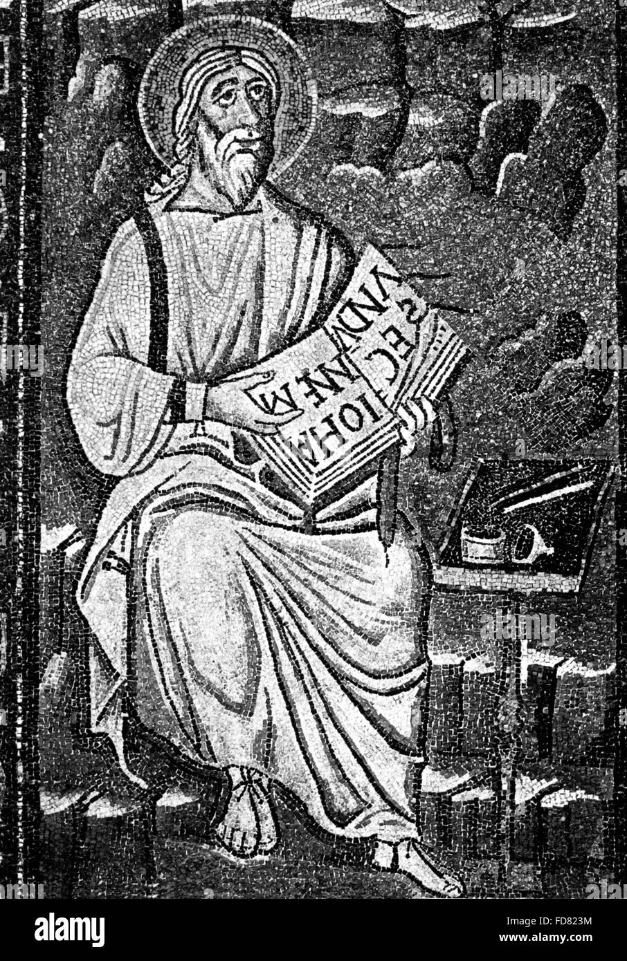 Mosaik aus dem 6. Jahrhundert in der Kirche von St. Vitale in Ravenna Stockfoto