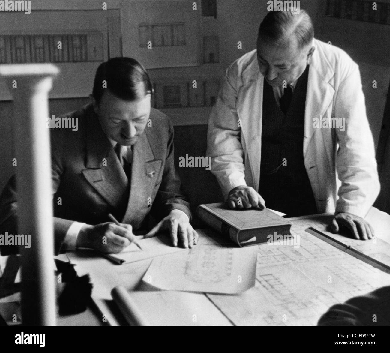 Adolf Hitler zeichnen Stockfoto