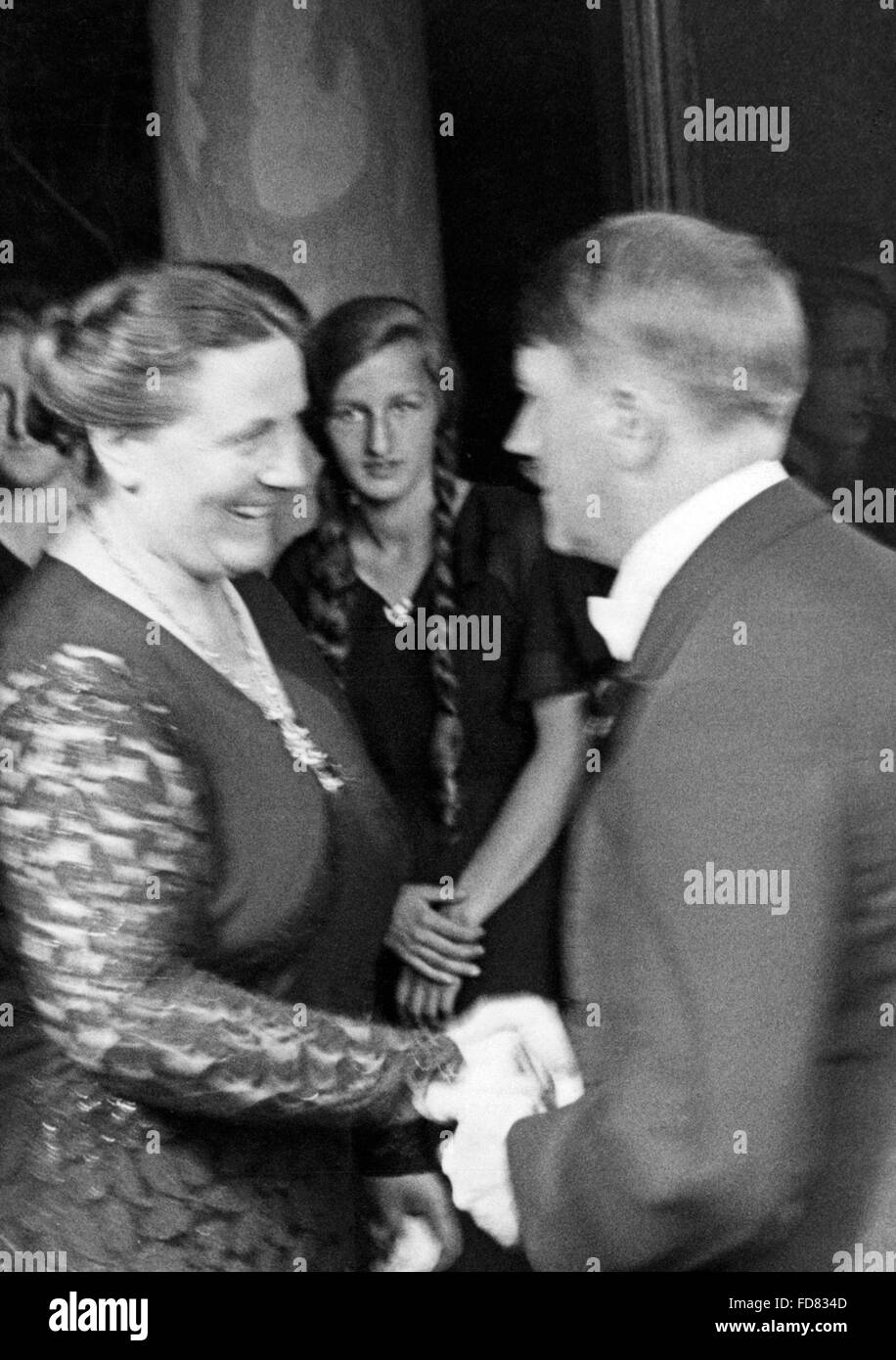 Adolf Hitler Und Winifred Wagner, 1934 Stockfoto