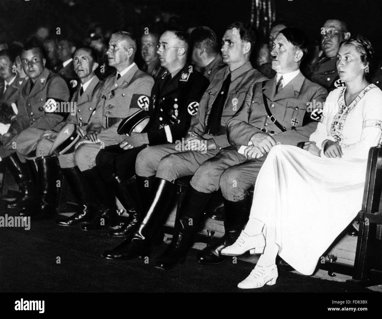 Adolf Hitler besucht eine Konferenz von der NS-Frauenliga, 1935 Stockfoto