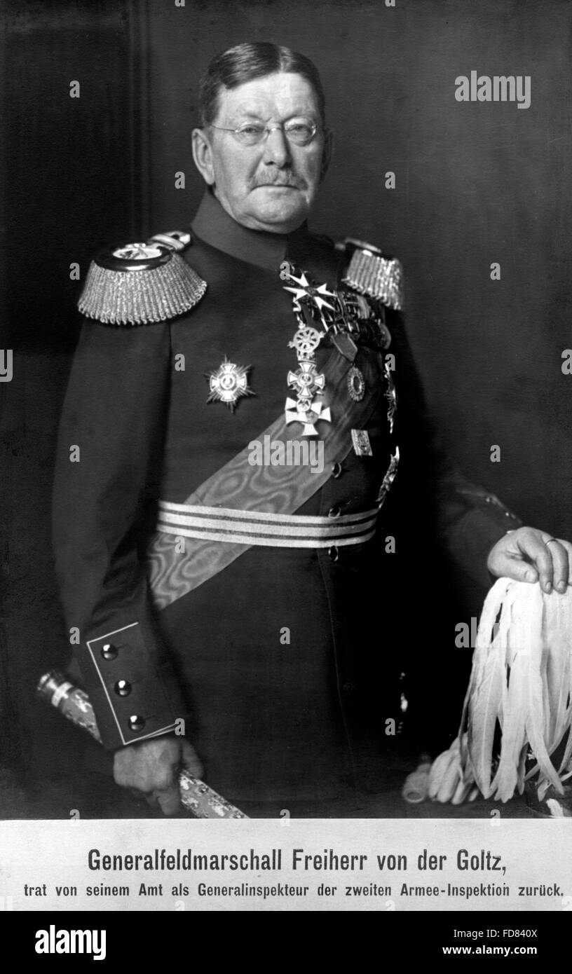 Colmar von der Goltz, 1913 Stockfoto