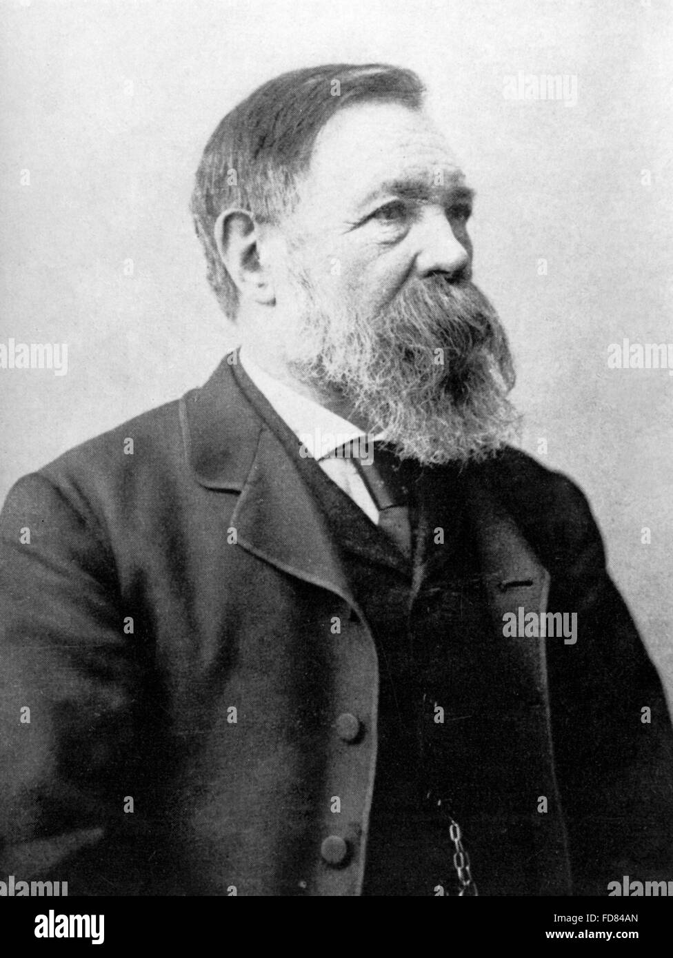Porträt von Friedrich Engels Stockfoto
