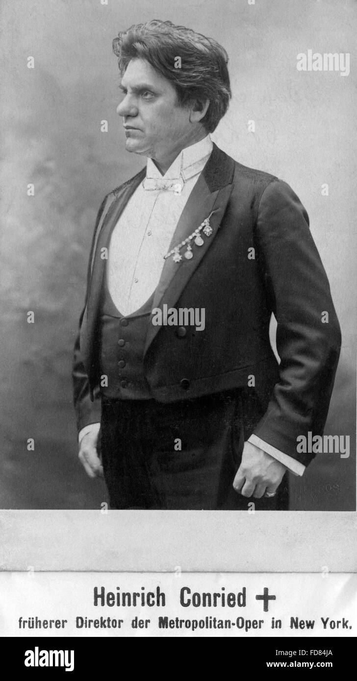Porträt von Heinrich Conried, 1902 Stockfoto