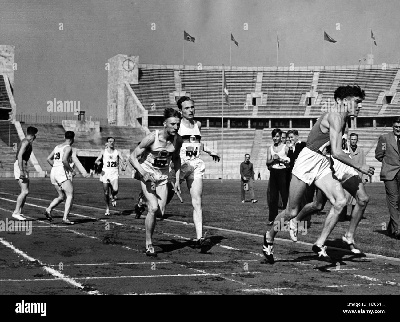 Leichtathletik-Weltmeisterschaft im Olympiastadion in Berlin, 1941 Stockfoto