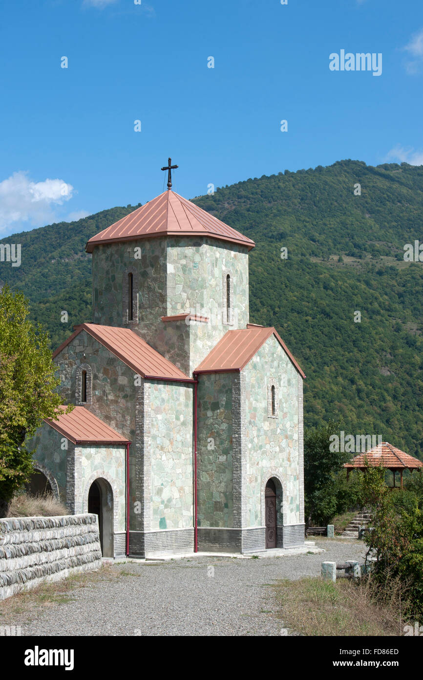 Georgien, Mzcheta-Mtianeti, Dgnali, Kloster Sankt Georg der Georgischen Heerstraße Stockfoto