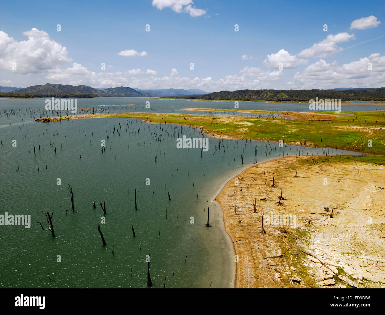 Luftaufnahme des Gatun See, Panama-Kanal auf der atlantischen Seite Stockfoto