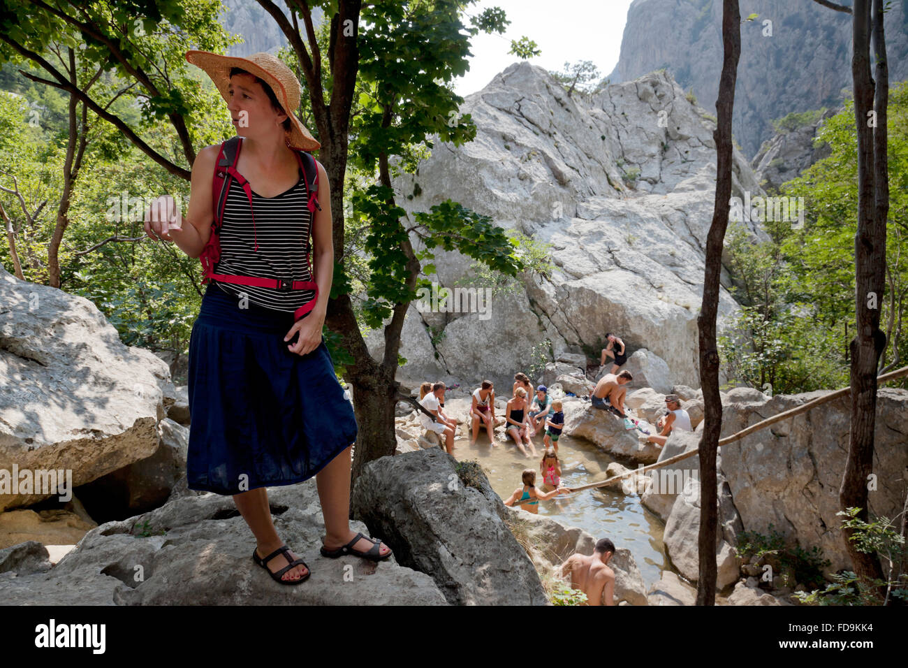 Der Nationalpark Paklenica Starigrad, Kroatien, Besucher Stockfoto