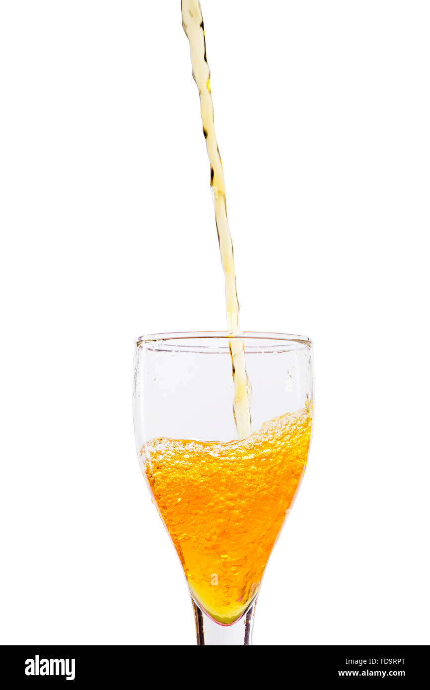 Alkohol Getränke Glas gießen niemand Stockfoto