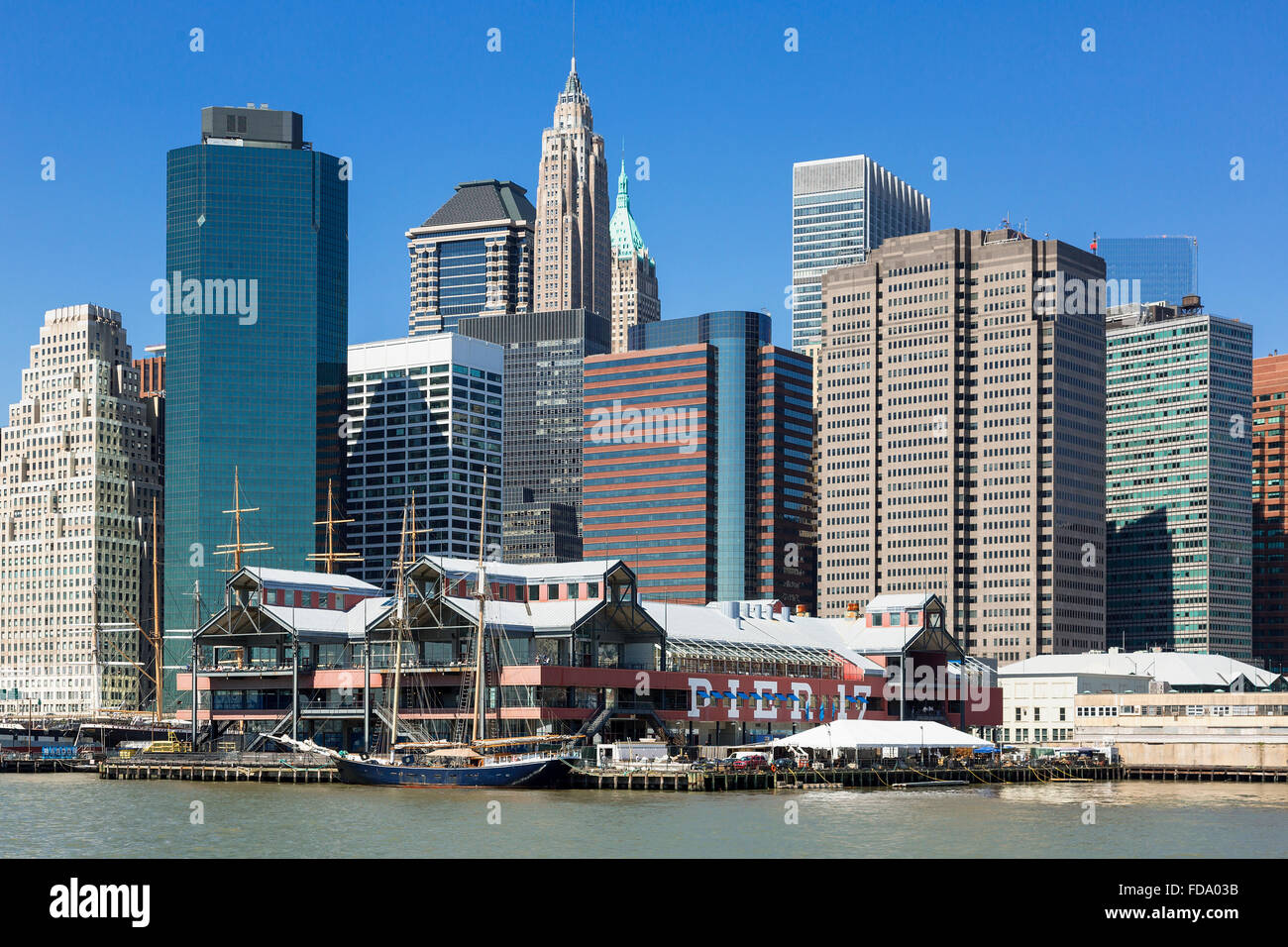 New York mit der Freedom Tower Stockfoto