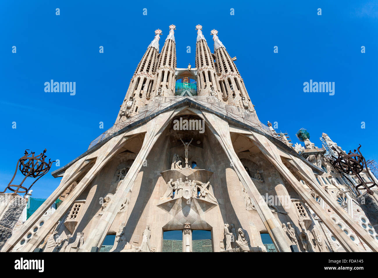 Barcelona, die Sagrada Familia von Antoni Gaudi Stockfoto