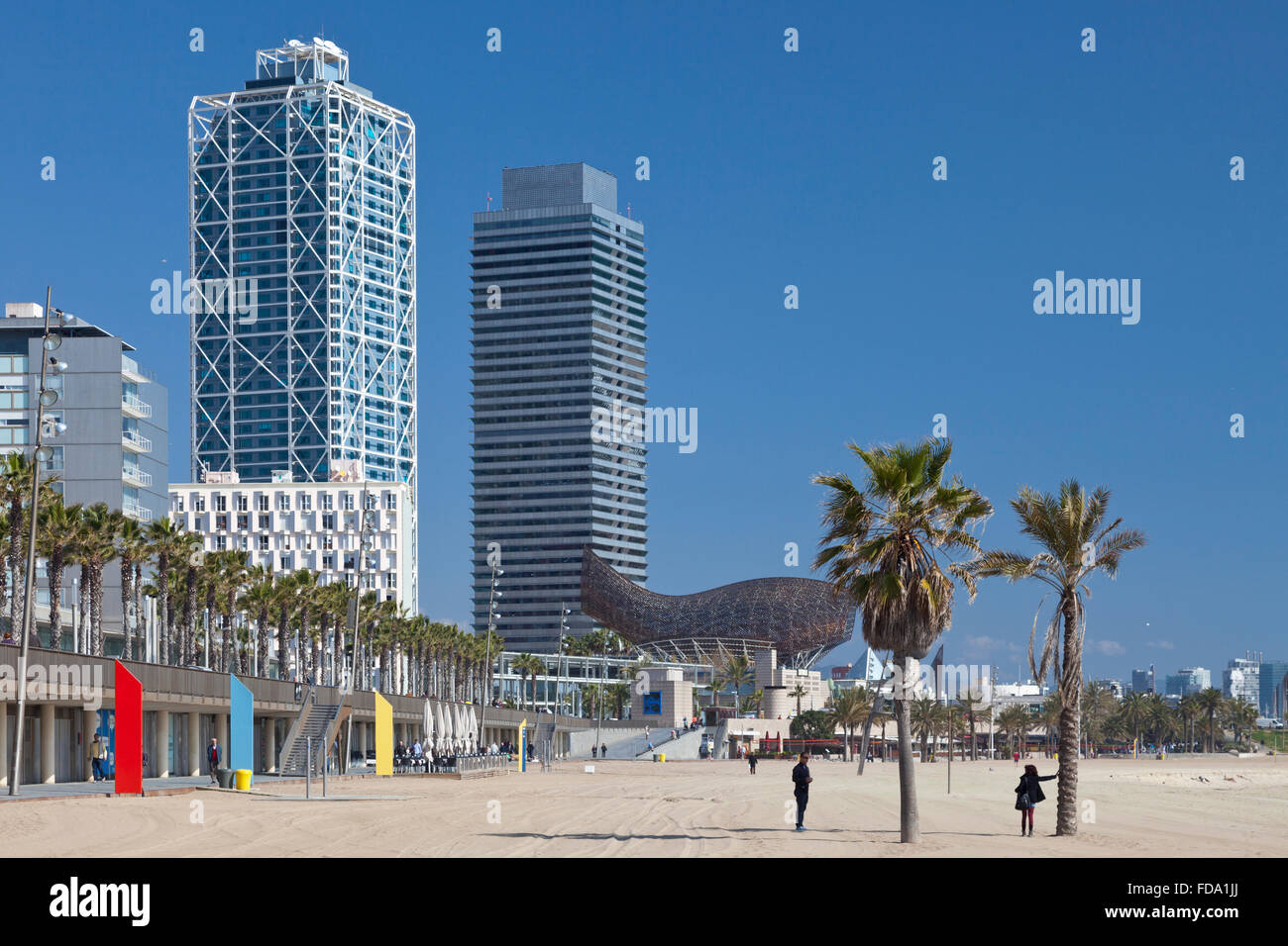 Spanien, Barcelona Strand Stockfoto