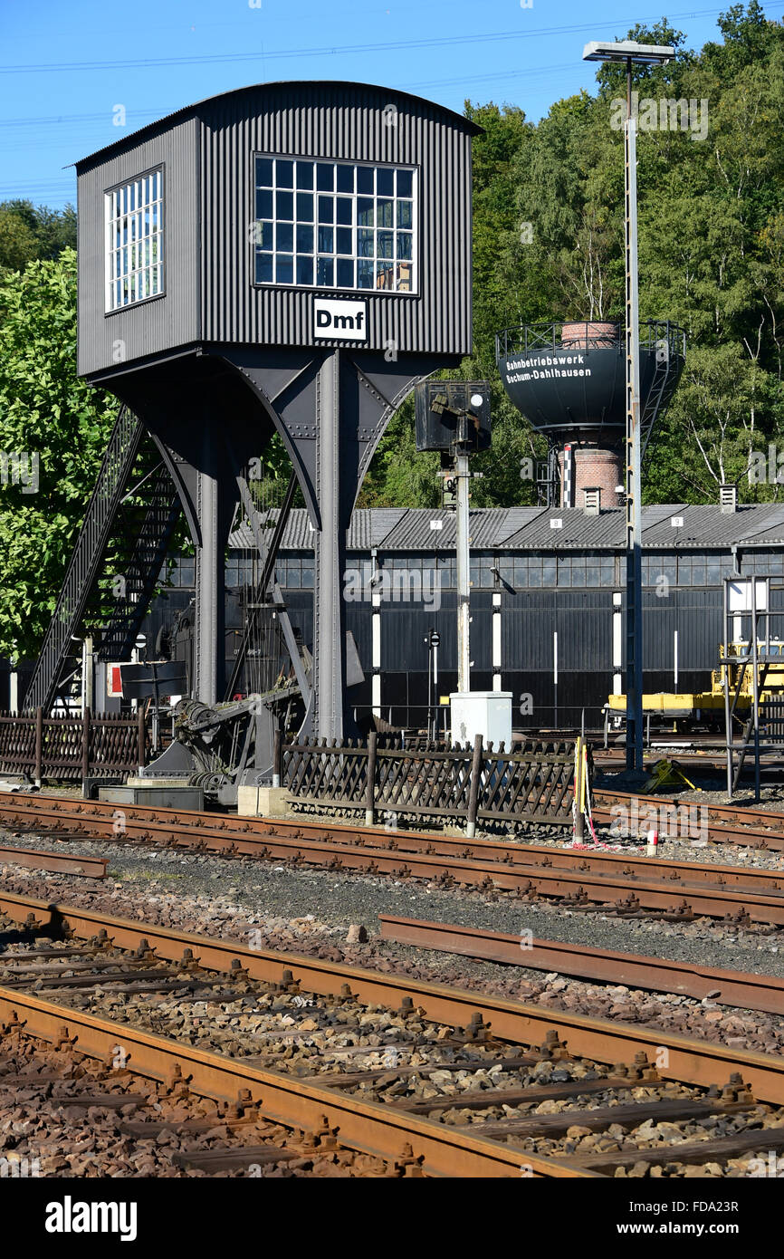 Bochum, Deutschland, ehemalige Verzahnung von Bahnbetriebswerk Bochum-Dahlhausen Stockfoto