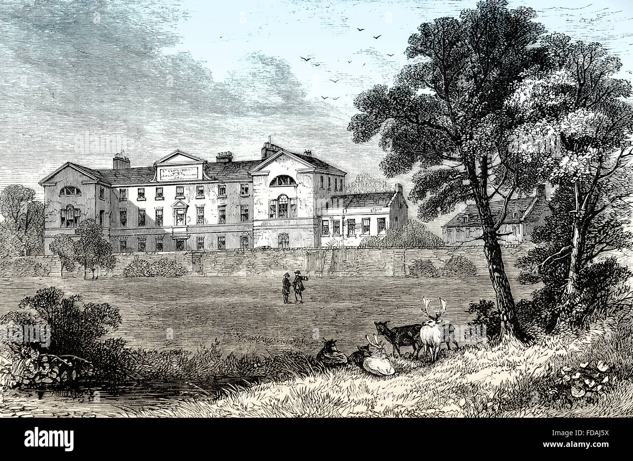 St.-Georgs Hospital, 1745, London, England Stockfoto