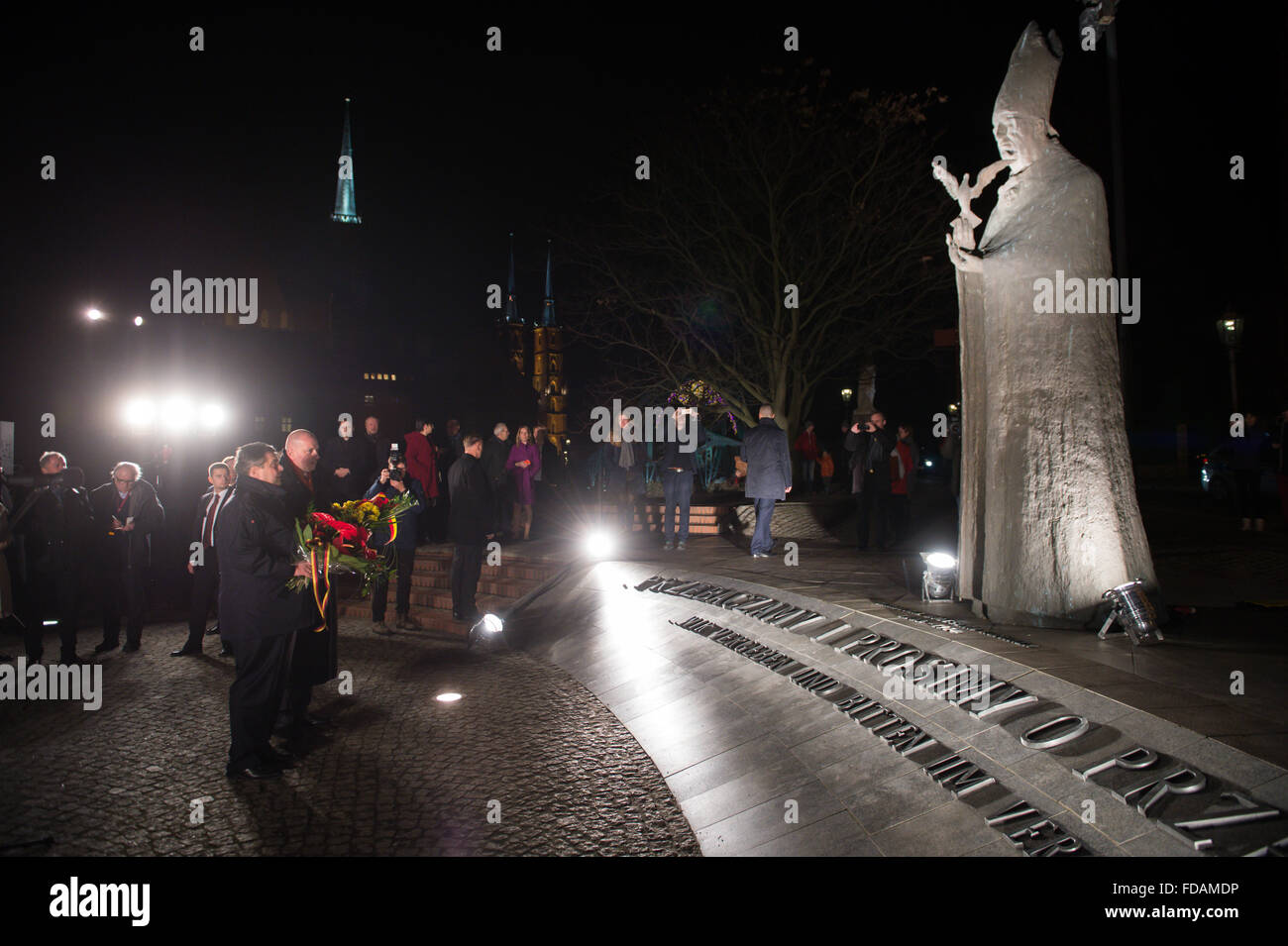 Wroclaw Polen 29 Januar 2016 Der Deutsche Wirtschaftsminister