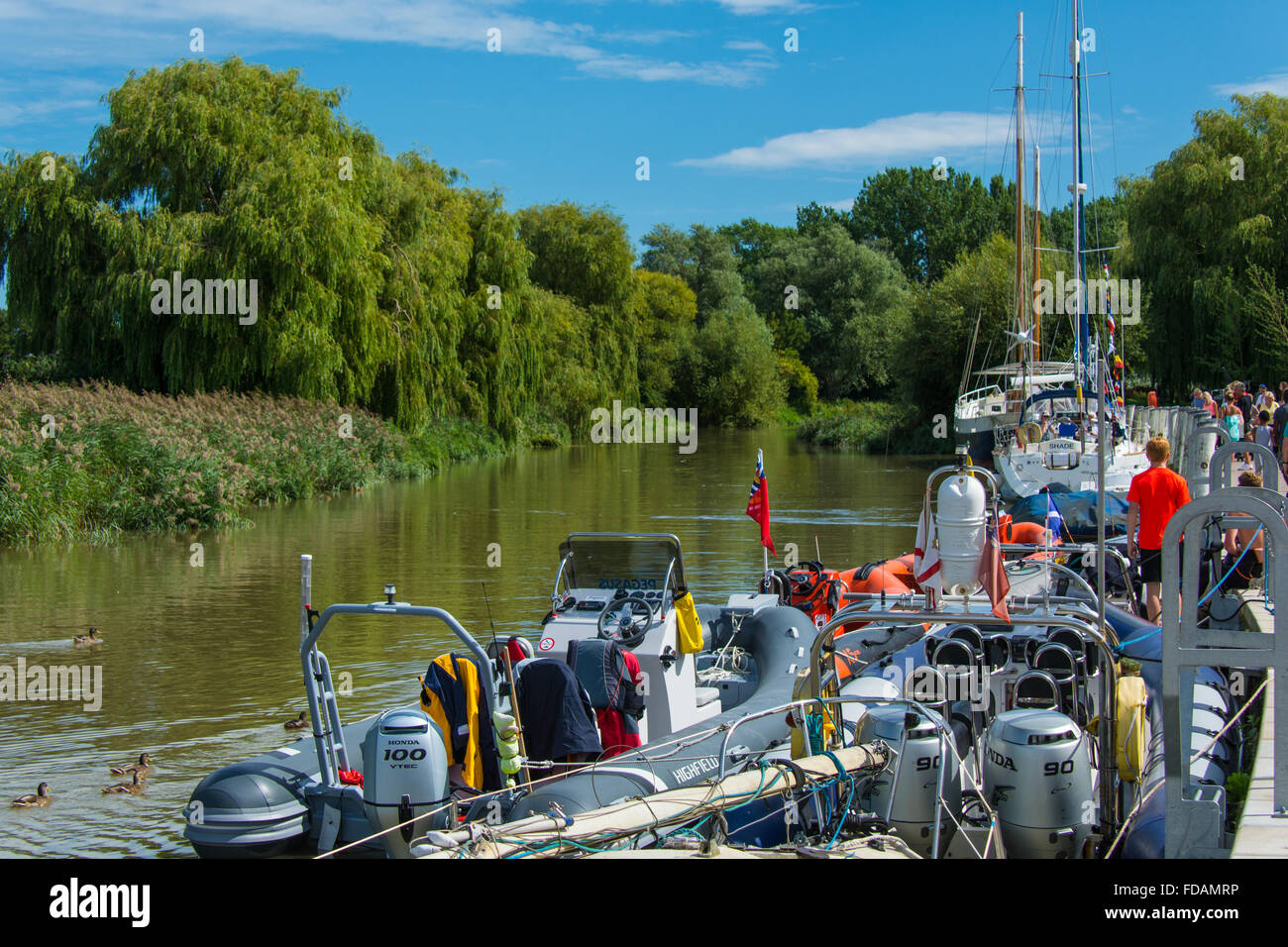 Sandwich ist eine historische Stadt und Zivilgemeinde auf dem Fluss Stour in den non-Metropolitan District von Dover in Kent, England. Stockfoto