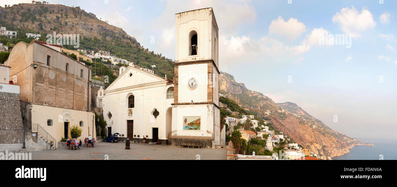 Landschaft, Seascape, Italien, in der Nähe von Neapel, die Insel Capri, die Berge, blaue Meer, Klippen, malerische Wolken, Urlaub Stockfoto