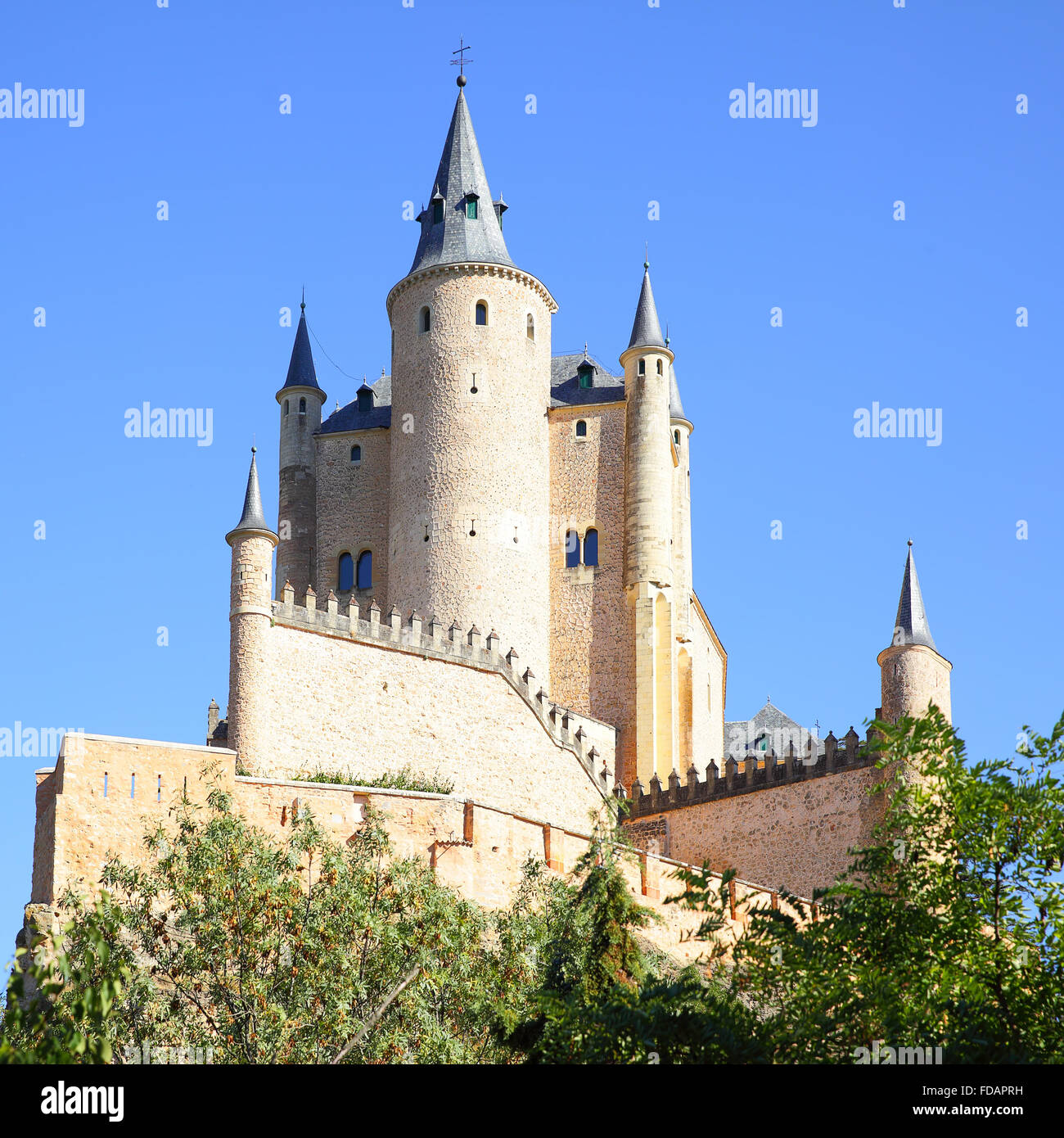 Burg von Segovia (Alcazar), Spanien Stockfoto