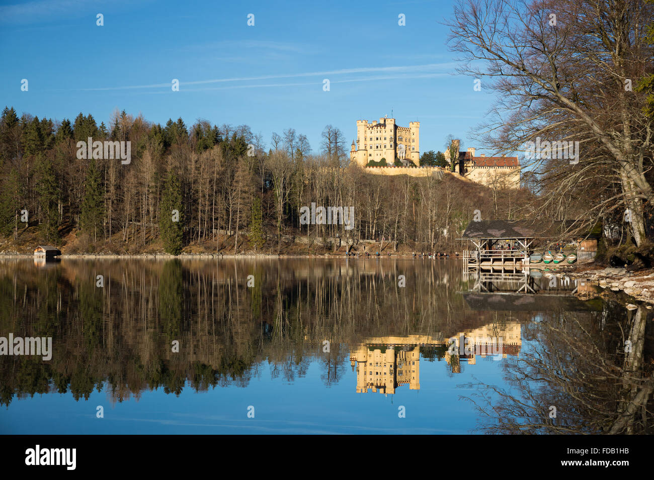 Schloss Hohenschwangau Bei Füssen, Deutschland (Germany) Stockfoto