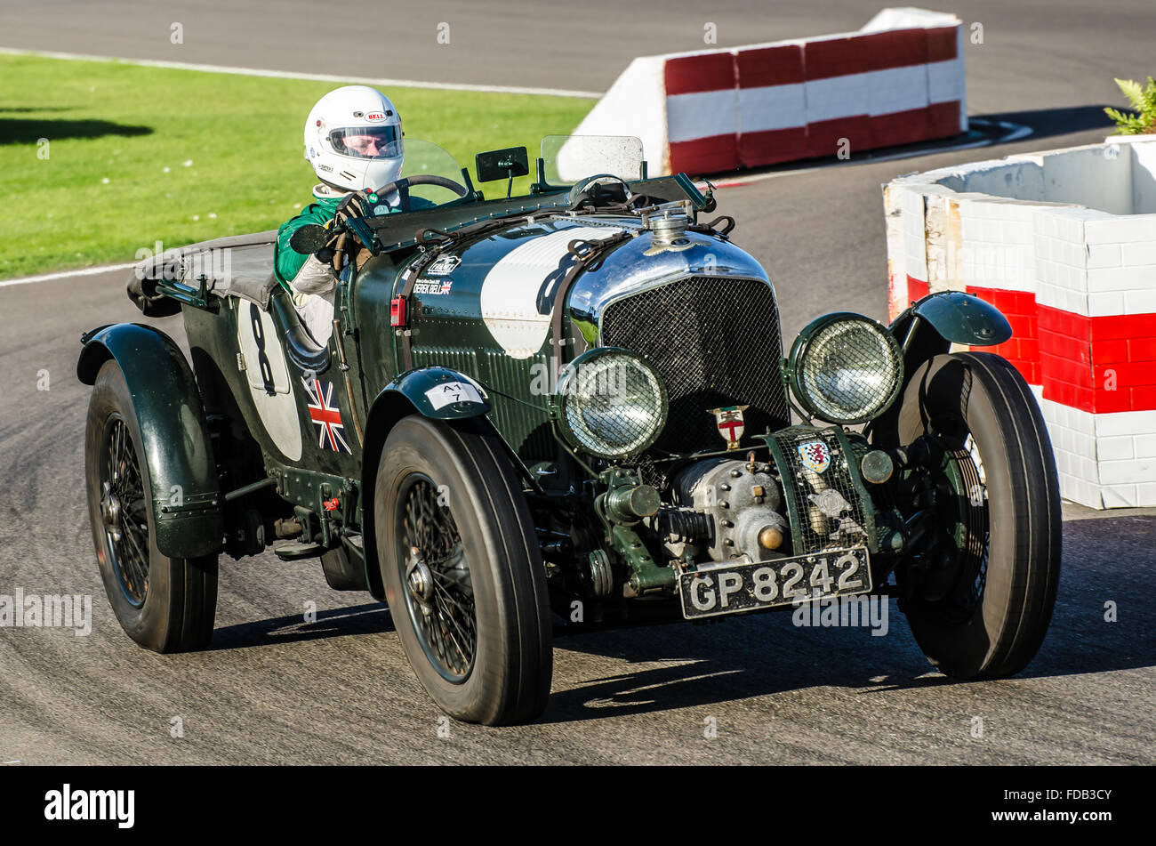 1929 Bentley 4,5 Liter „Blower Bentley“ im Besitz von Martin Overington beim Goodwood Revival 2015 Stockfoto