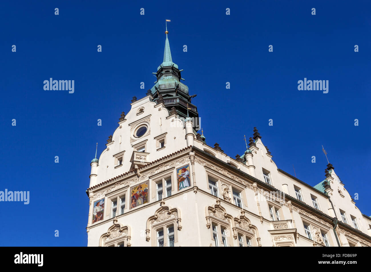 Hotel Pariz ist ein 5-Sterne-Luxus-Jugendstil-Hotel in Prag, Tschechische Republik Stockfoto