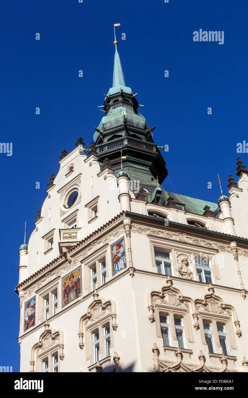 Hotel Pariz ist ein 5-Sterne-Luxus-Jugendstil-Hotel in Prag, Tschechische Republik Stockfoto