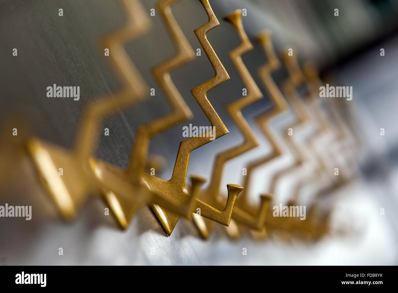 Kubistische hanger Prag kubistische Grand Café Orient Restaurant in der ersten Etage des Hauses der Schwarzen Madonna, Prag, Tschechische Republik Stockfoto