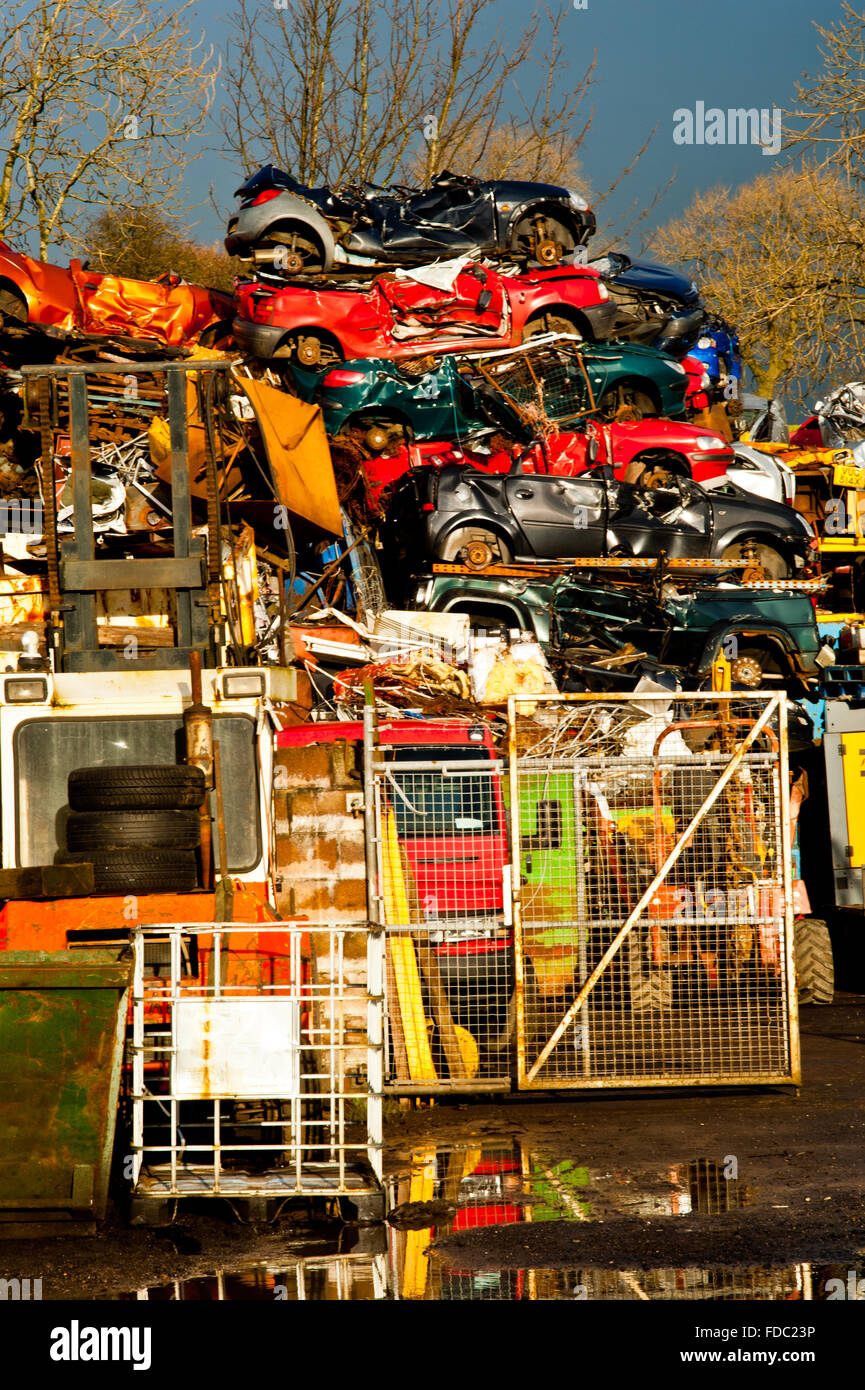 Altautos, Kirkby Stephen Stockfoto