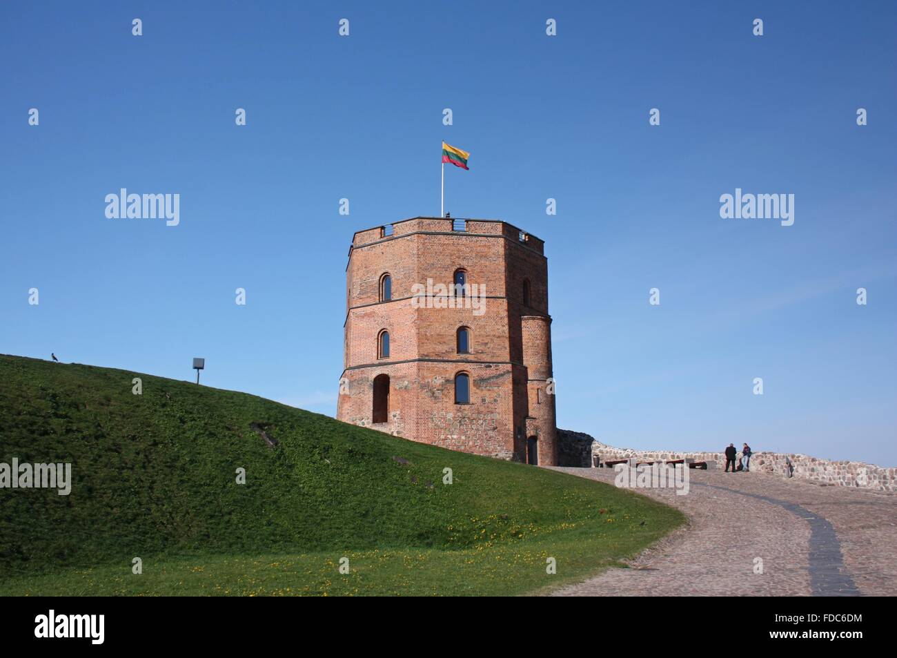 Gediminas-Turm auf dem Burgberg in Vilnius, Litauen Stockfoto