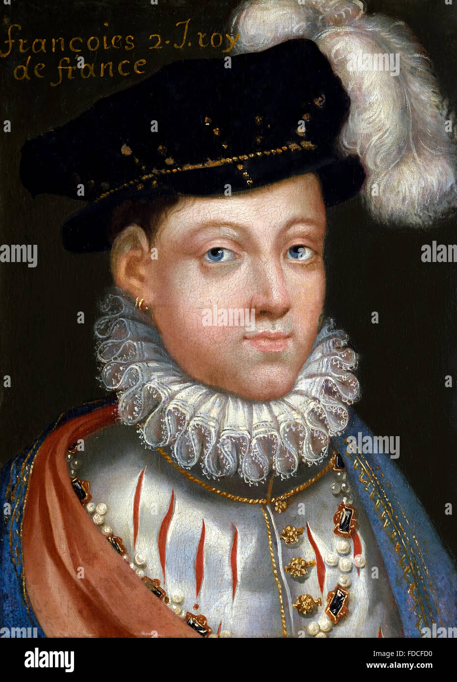 Porträt von François II - Franz II. 1544 – 1560 König von Frankreich Französisch Stockfoto