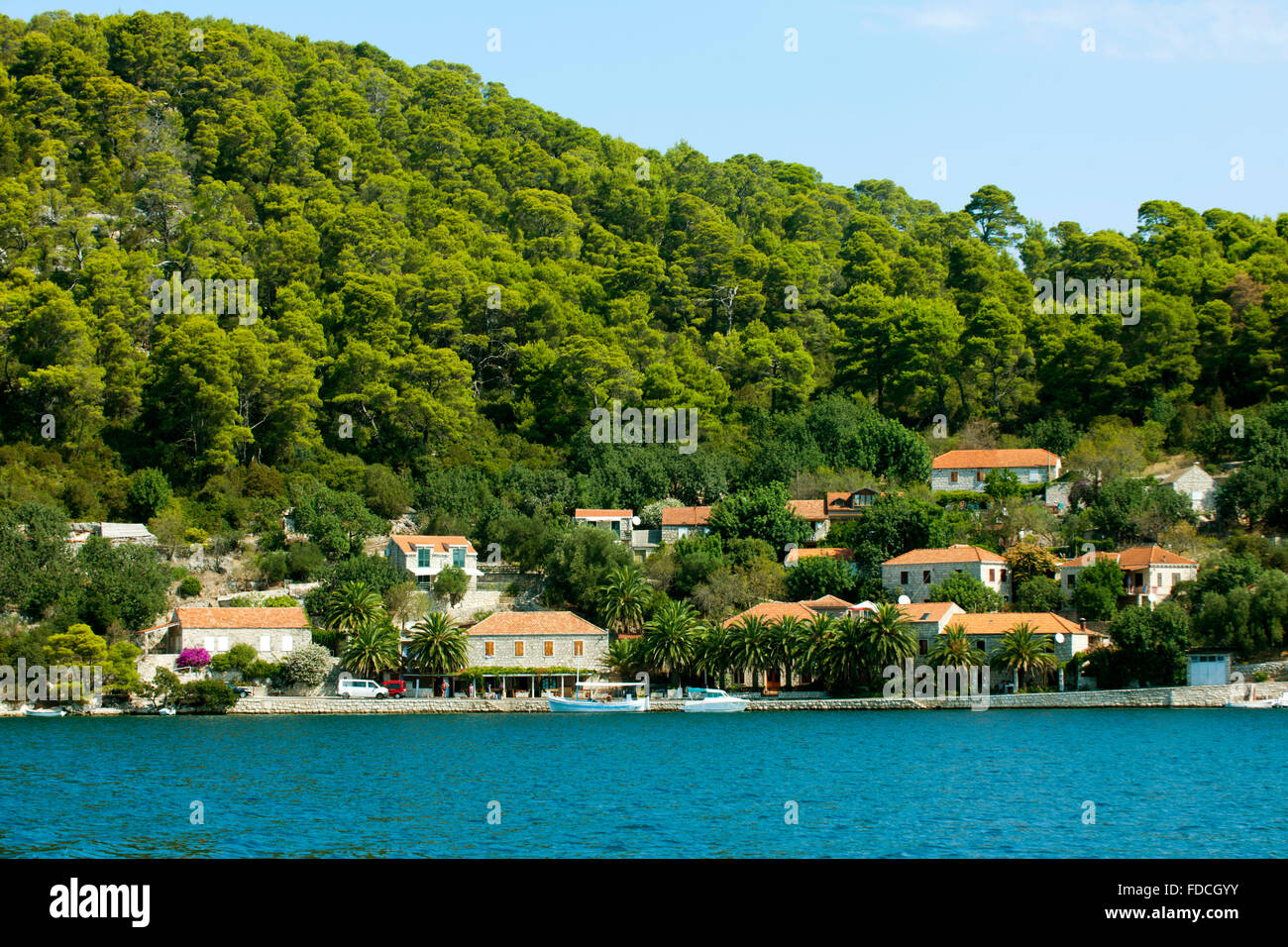 Fernsehreihe, Dalmatien, Insel Mljet, Babine Kuce bin Veliko Jezero Stockfoto