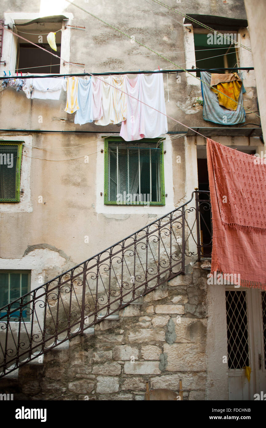 Fernsehreihe, Dalmatien, Split, Haus in der Altstadt Stockfoto