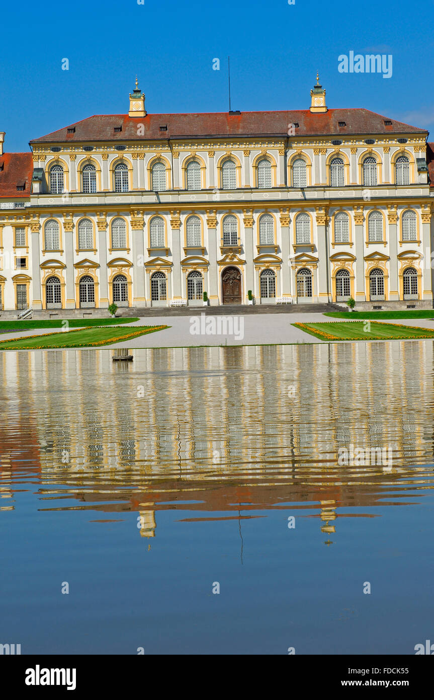 Neue Schloss Schleißheim, Neues Schloss Schleißheim, Schloss Schleißheim, Oberschleißheim bei München, Bayern, Oberbayern, Stockfoto