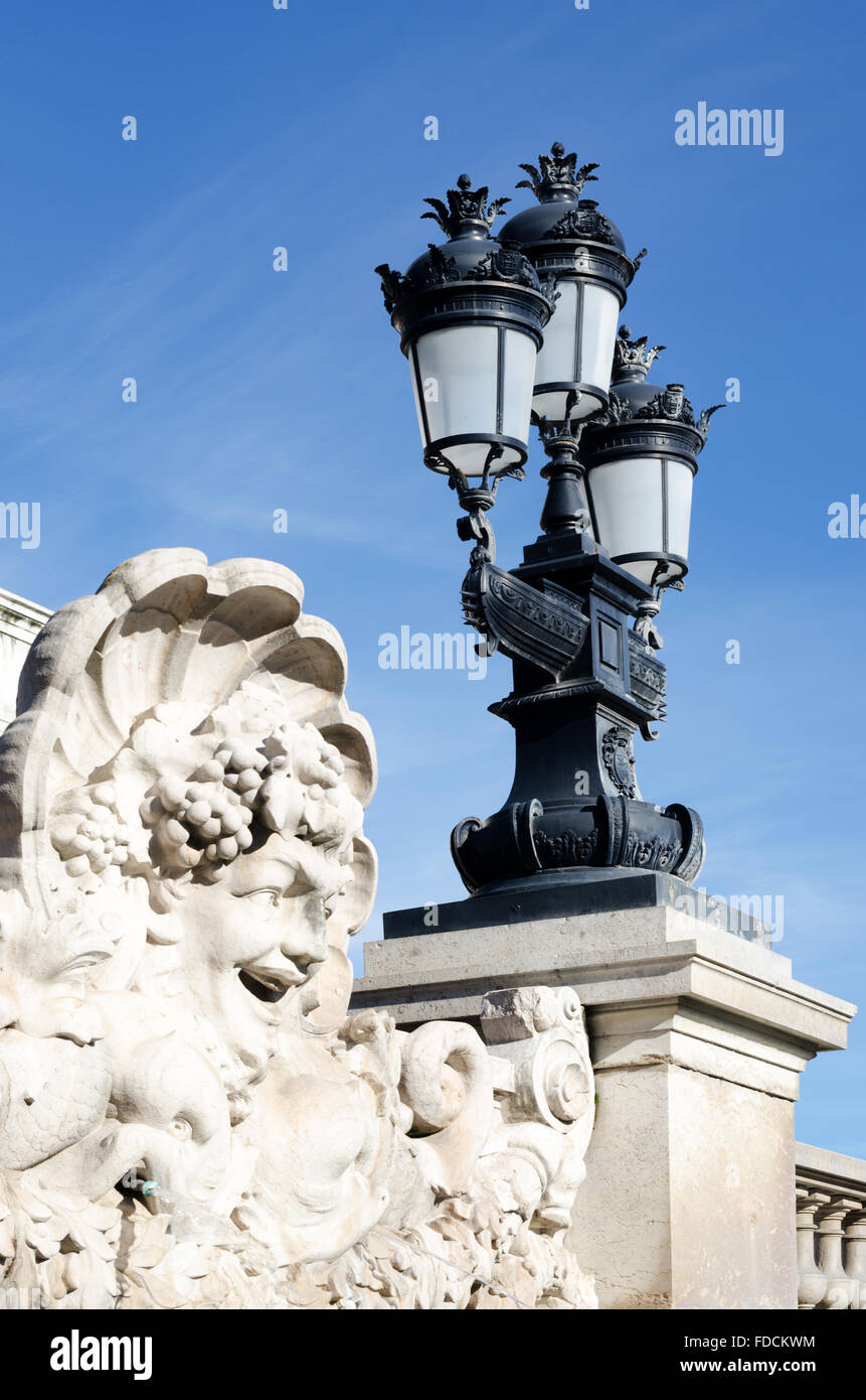 Bestandteil der Monument Aux Girondins, Place des Quinconces, Bordeaux, Aquitanien, Frankreich Stockfoto