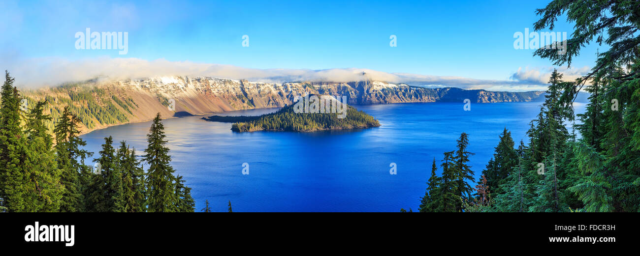 Crater Lake Nationalpark in Oregon Stockfoto