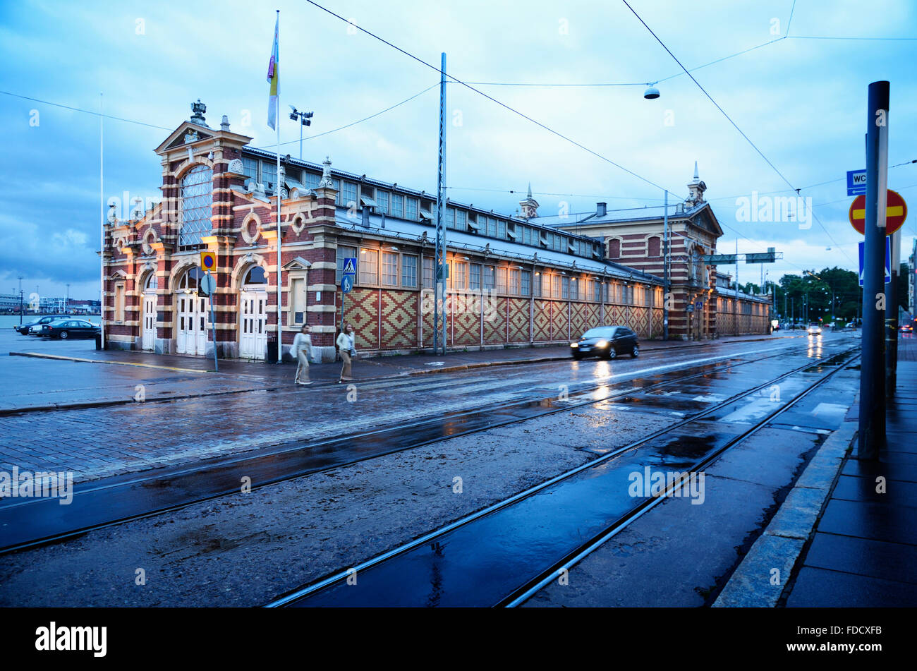 Alte Markthalle. Helsinki. Finnland Stockfoto
