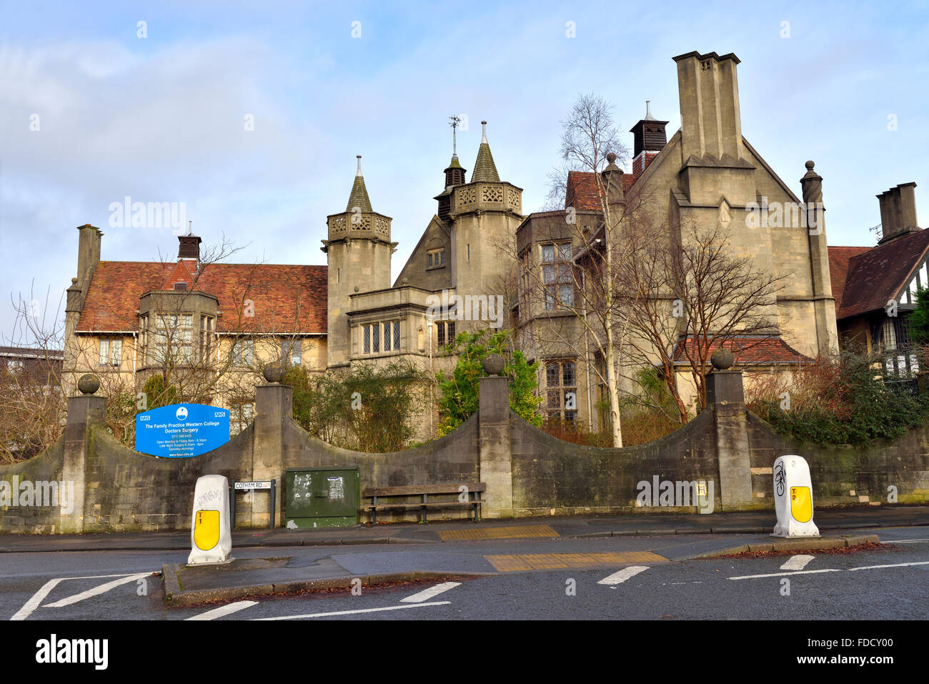 NHS Ärzte Chirurgie, praktischer Arzt, Cotham, Bristol, UK Stockfoto