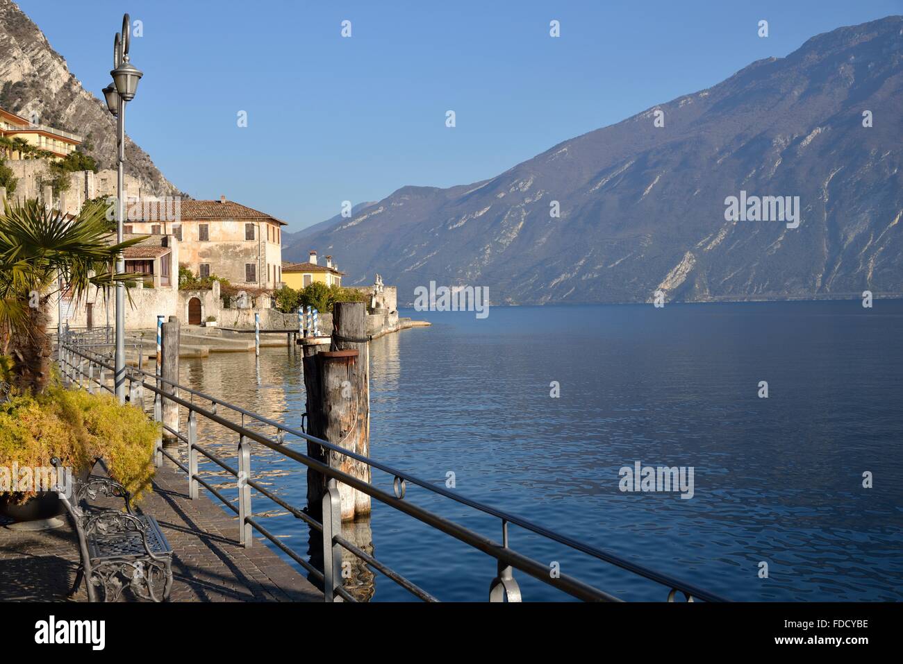 Limone Sul Garda, Gardasee, Provinz Brescia, Lombardei, Italien Stockfoto