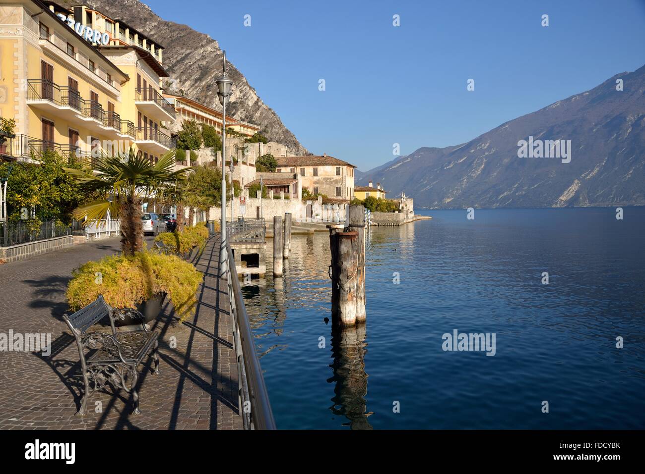 Limone Sul Garda, Gardasee, Provinz Brescia, Lombardei, Italien Stockfoto