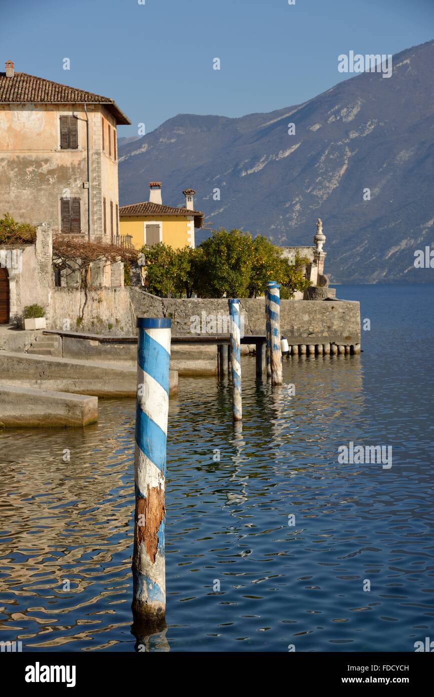 Limone Sul Garda, Gardasee, Provinz Brescia, Lombardei, Italien Stockfoto