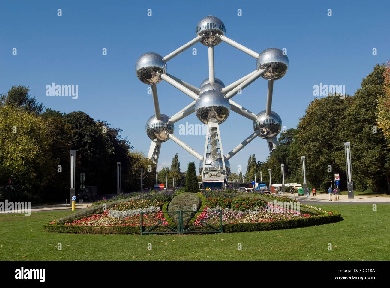 Atomium weltberühmten Denkmal eines Atomkerns Eisen Brüssel Belgien Europa Stockfoto