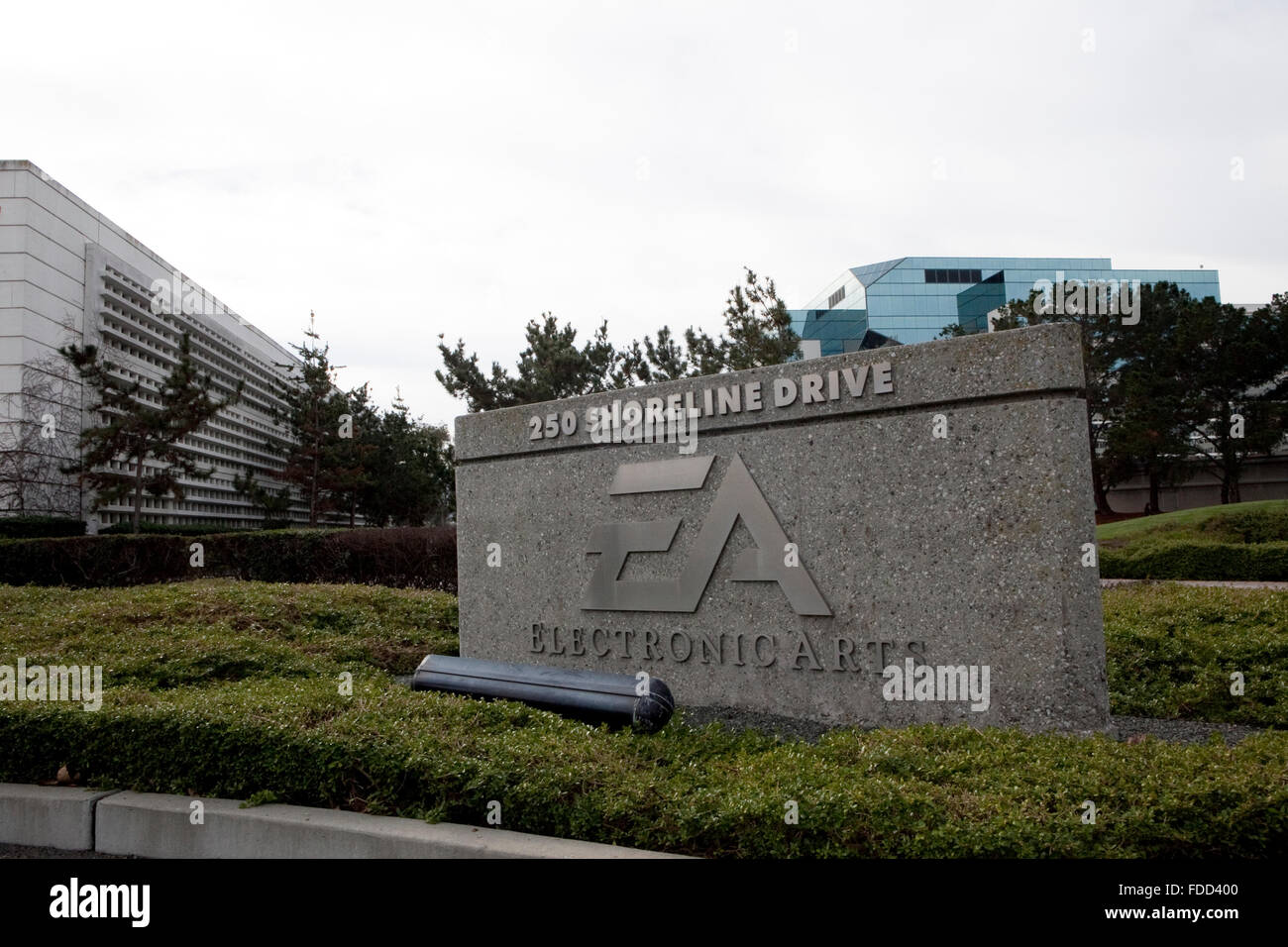 Ein Blick auf Electronic Arts Hauptsitz in Redwood City, Kalifornien Stockfoto