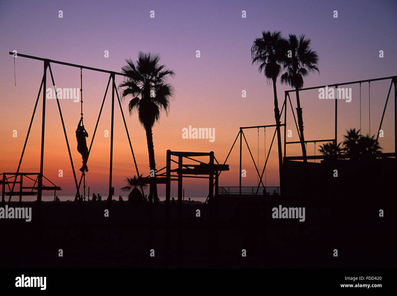 Venice Beach Los Angeles California sunset Stockfoto