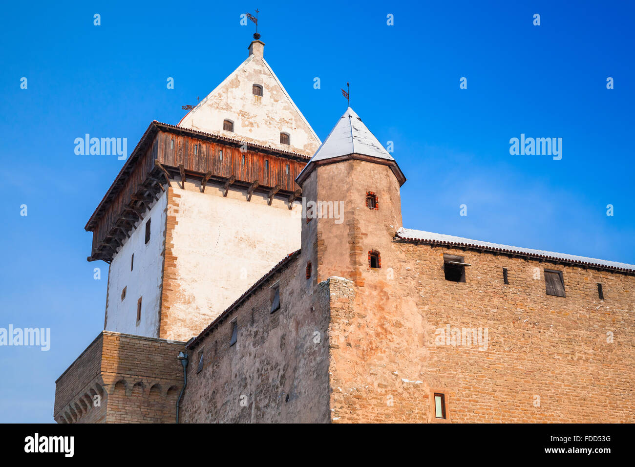 Herman Burg oder Hermanni Linnus in Narva. Estland Stockfoto