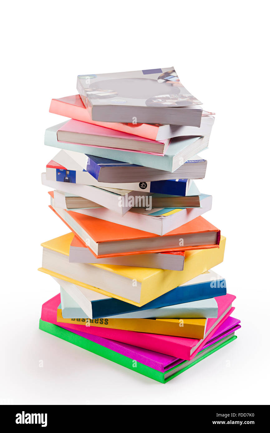 Überfluss Bildung buchen Stack niemand Stockfoto