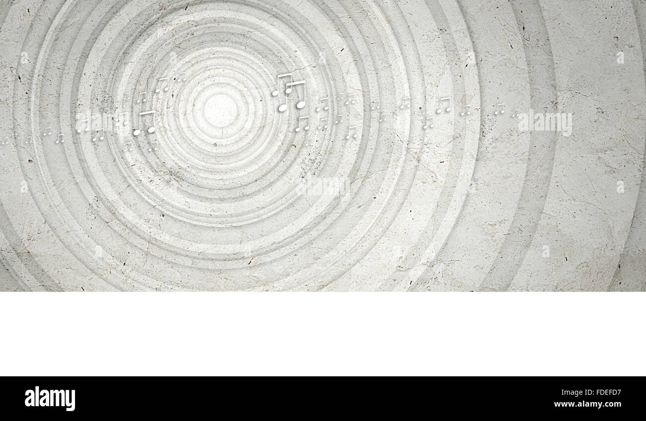 Konzeptionelle Hintergrundbild mit Musik Notenschlüssel und Noten Stockfoto