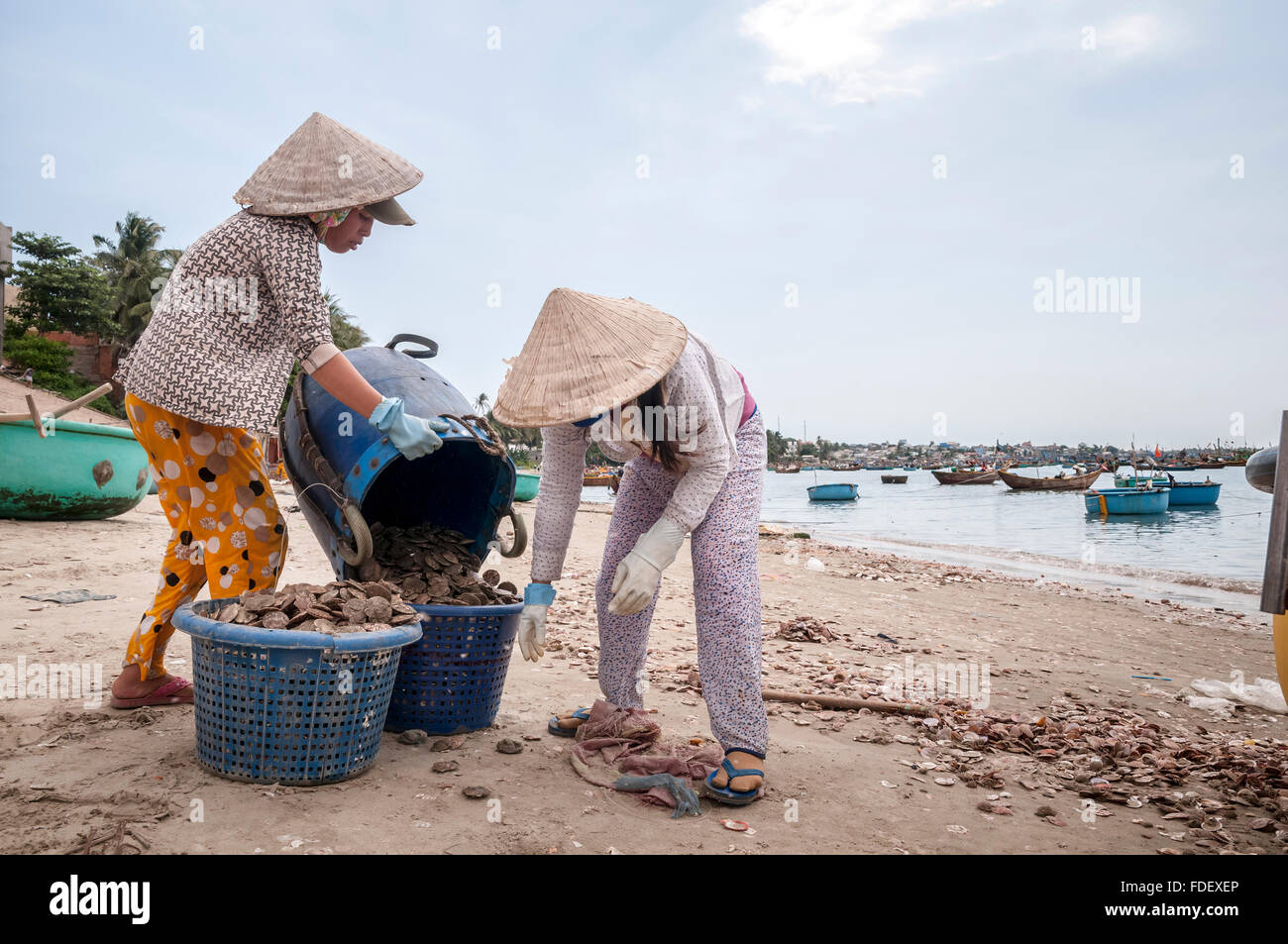 Vietnam. Vietnam. Ost-Asien. Mui Ne Beach, Binh Thuan, Stockfoto