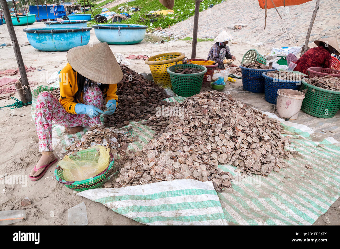 Vietnam. Vietnam. Ost-Asien. Mui Ne Beach, Binh Thuan, Stockfoto