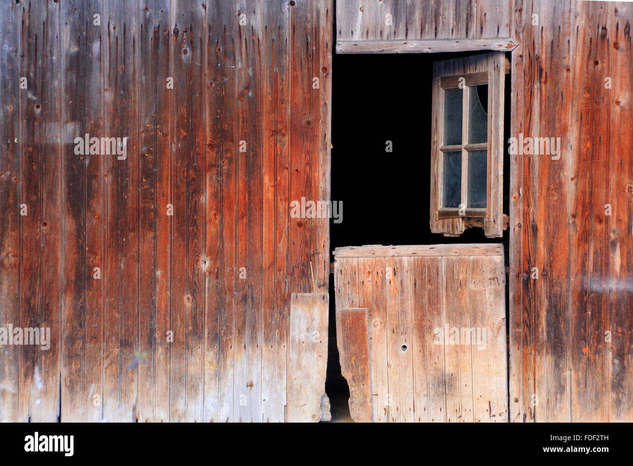 alte Scheune-Tür Stockfoto
