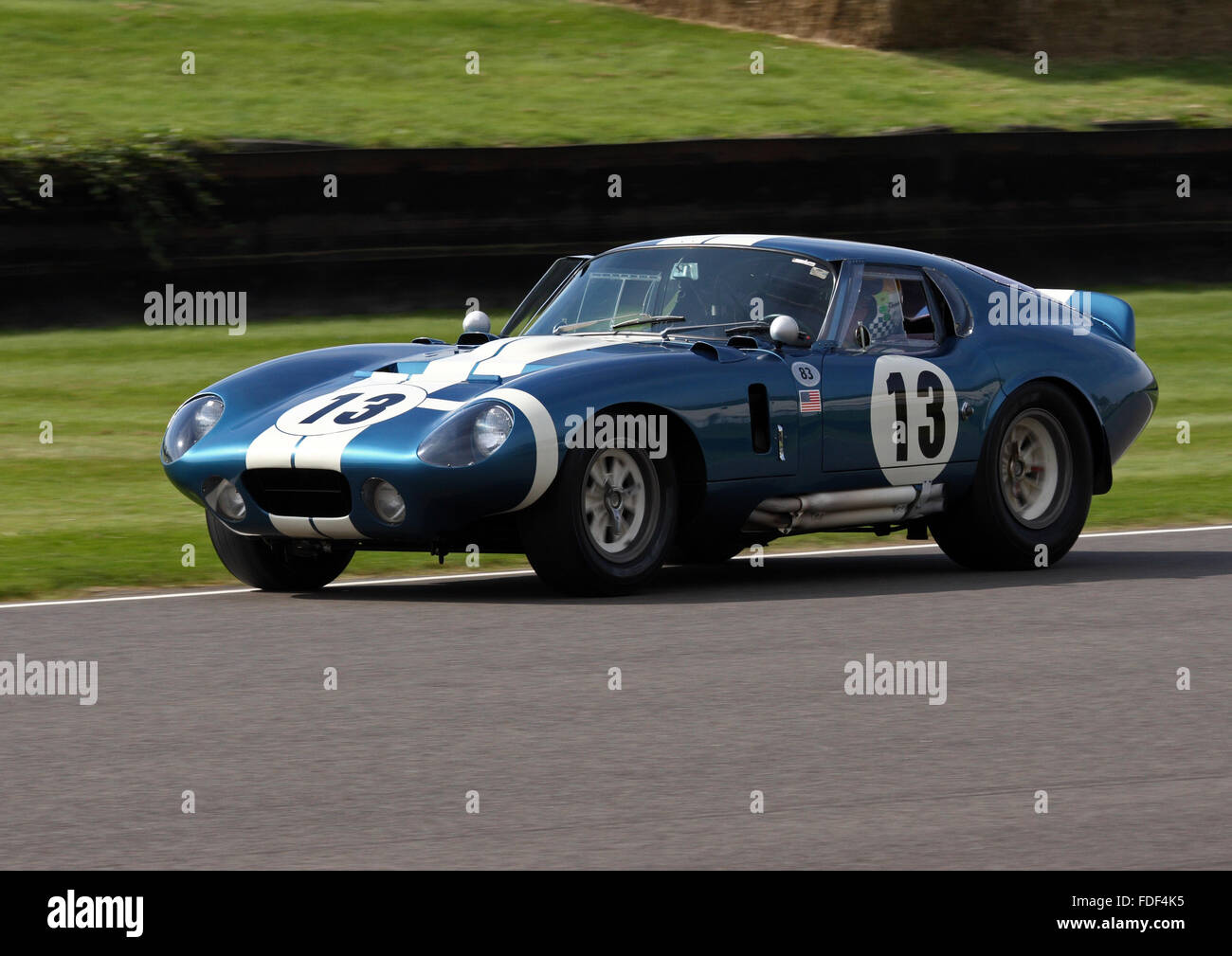 Shelby Cobra Daytona Coupe beim Goodwood Revival 2015. Stockfoto